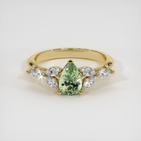 0.96 Ct. Sapphire Ring, 18K Yellow Gold 1