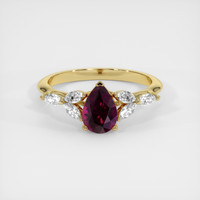 1.31 Ct. Sapphire Ring, 18K Yellow Gold 1