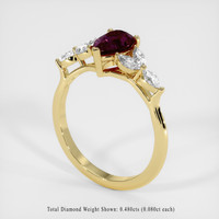 1.31 Ct. Sapphire Ring, 18K Yellow Gold 2