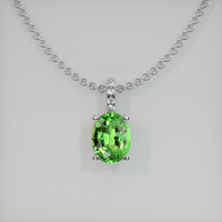 0.73 Ct. Gemstone Pendant, Platinum 950 1