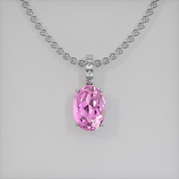 2.16 Ct. Gemstone Pendant, Platinum 950 1