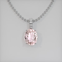 3.10 Ct. Gemstone Pendant, Platinum 950 1