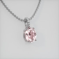 3.10 Ct. Gemstone Pendant, Platinum 950 2