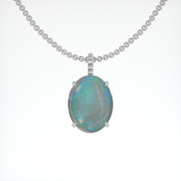 8.57 Ct. Gemstone Pendant, Platinum 950 1