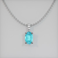 0.31 Ct. Gemstone Pendant, Platinum 950 1