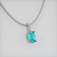 0.31 Ct. Gemstone Pendant, Platinum 950 2