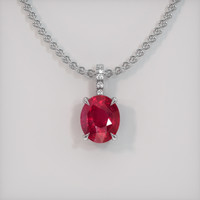 2.31 Ct. Ruby Pendant, Platinum 950 1