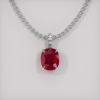 2.52 Ct. Ruby Pendant, Platinum 950 1