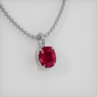 2.52 Ct. Ruby Pendant, Platinum 950 2