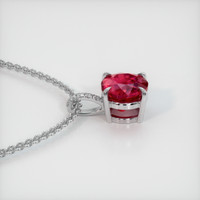 1.51 Ct. Ruby Pendant, Platinum 950 3