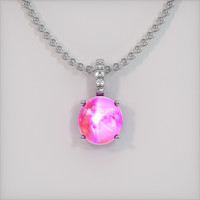 2.25 Ct. Pink Sapphire Pendant, Platinum 950 1