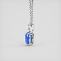 2.91 Ct. Blue Sapphire Pendant, Platinum 950 3