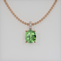 1.53 Ct. Gemstone Pendant, 14K Rose Gold 1