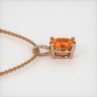 0.93 Ct. Gemstone Pendant, 14K Rose Gold 3