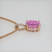 2.16 Ct. Gemstone Pendant, 14K Rose Gold 3