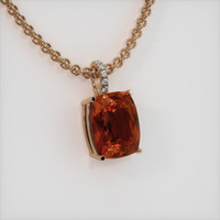 7.35 Ct. Gemstone Pendant, 14K Rose Gold 2
