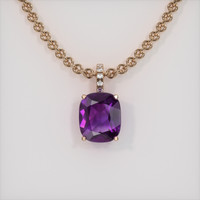 4.77 Ct. Gemstone Pendant, 14K Rose Gold 1