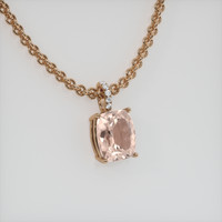 4.88 Ct. Gemstone Pendant, 14K Rose Gold 2