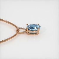 1.85 Ct. Gemstone Pendant, 14K Rose Gold 3