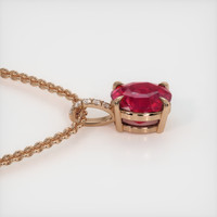 2.31 Ct. Ruby Pendant, 14K Rose Gold 3