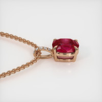 2.52 Ct. Ruby Pendant, 14K Rose Gold 3