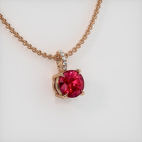 1.51 Ct. Ruby Pendant, 14K Rose Gold 2