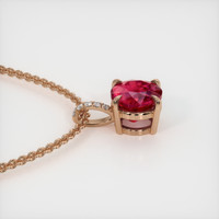 1.51 Ct. Ruby Pendant, 14K Rose Gold 3