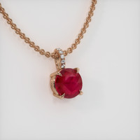 2.76 Ct. Ruby Pendant, 14K Rose Gold 2