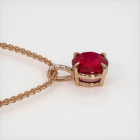 2.76 Ct. Ruby Pendant, 14K Rose Gold 3