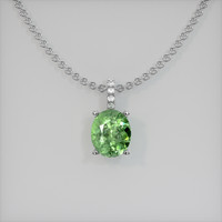 1.53 Ct. Gemstone Pendant, 14K White Gold 1