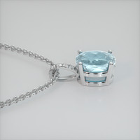 2.08 Ct. Gemstone Pendant, 14K White Gold 3