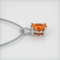 0.93 Ct. Gemstone Pendant, 14K White Gold 3