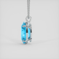 29.04 Ct. Swiss Blue Topaz Pendant, 14K White Gold 3