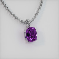 4.77 Ct. Gemstone Pendant, 14K White Gold 2