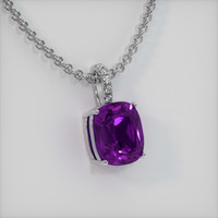 4.90 Ct. Gemstone Pendant, 14K White Gold 2