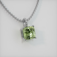 2.20 Ct. Gemstone Pendant, 14K White Gold 2