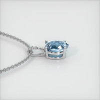 1.85 Ct. Gemstone Pendant, 14K White Gold 3