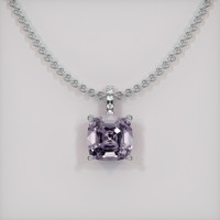 1.52 Ct. Gemstone Pendant, 18K White Gold 1