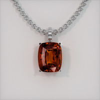 7.35 Ct. Gemstone Pendant, 18K White Gold 1