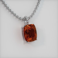 7.35 Ct. Gemstone Pendant, 18K White Gold 2