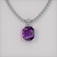 4.77 Ct. Gemstone Pendant, 18K White Gold 1