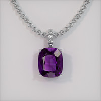 4.90 Ct. Gemstone Pendant, 18K White Gold 1