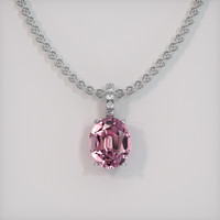 3.24 Ct. Gemstone Pendant, 18K White Gold 1