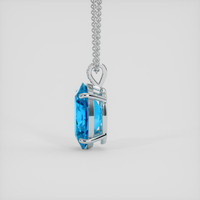 20.74 Ct. Swiss Blue Topaz Pendant, 18K White Gold 3