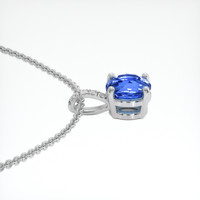 2.01 Ct. Blue Sapphire Pendant, 18K White Gold 3