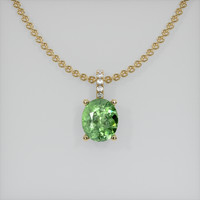 1.53 Ct. Gemstone Pendant, 14K Yellow Gold 1