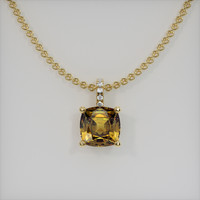 1.61 Ct. Gemstone Pendant, 14K Yellow Gold 1
