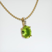 1.47 Ct. Gemstone Pendant, 14K Yellow Gold 2