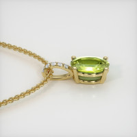 1.55 Ct. Gemstone Pendant, 14K Yellow Gold 3