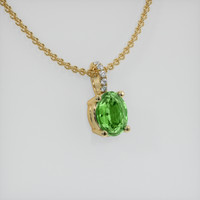 0.73 Ct. Gemstone Pendant, 14K Yellow Gold 2